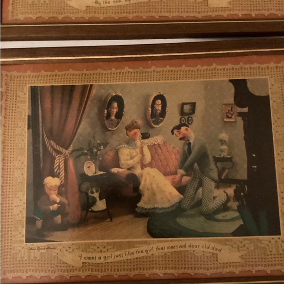 Vtg  The Gay Nineties Set of 4 Picture Frames - Picture 6 of 14